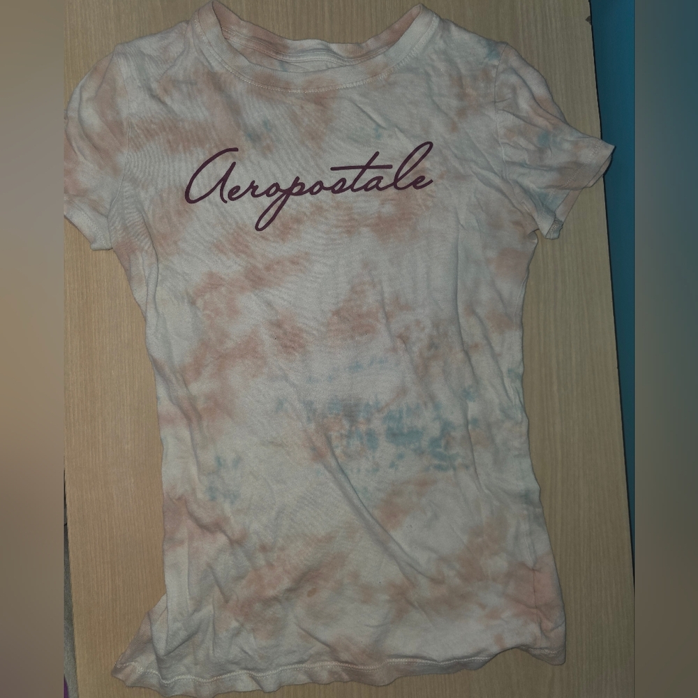 Aeropostale Pastel Tie-Dye Tee